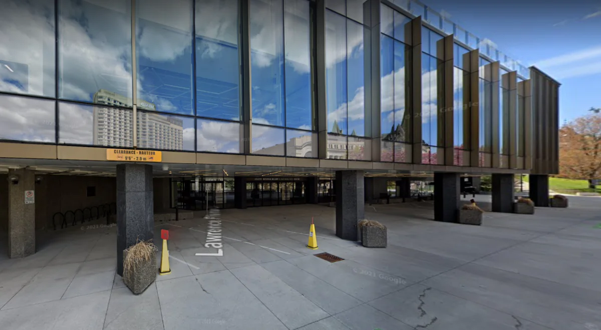 The National Arts Centre in Ottawa, Canada, in May 2021. (Google Maps/Screenshot via The Epoch Times)
