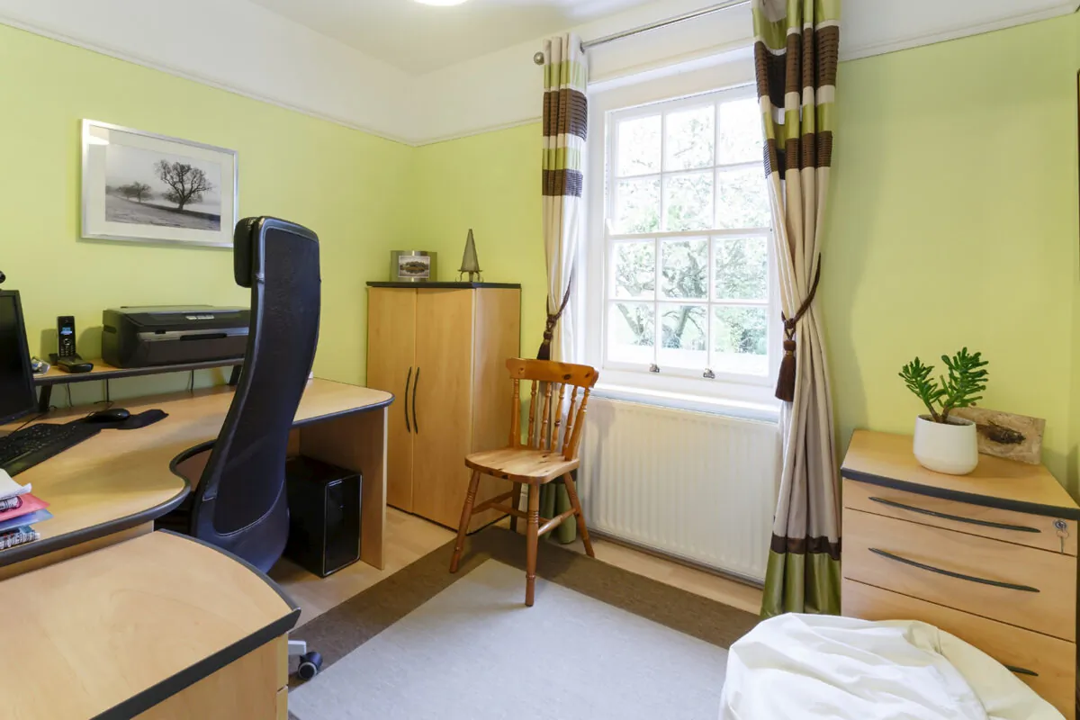While inky blacks can give your home office depth, blotches of vibrant color can give it a more cheerful personality. One of the most popular options this year is citrus. (Dreamstime/TNS)