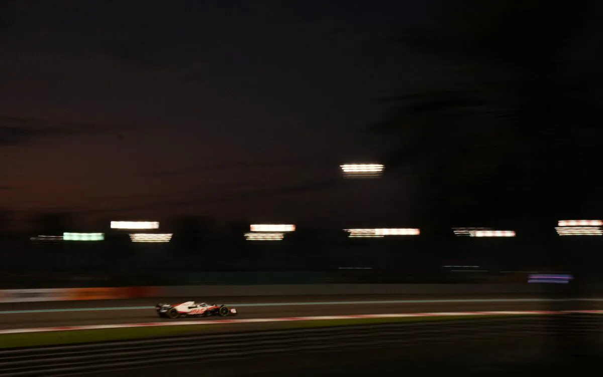 Haas' Kevin Magnussen in action during the Abu Dhabi Formula One Grand Prix at the Yas Marina Circuit in Abu Dhabi, United Arab Emirates, on Nov. 20, 2022. (Aleksandra Szmigiel/Reuters)