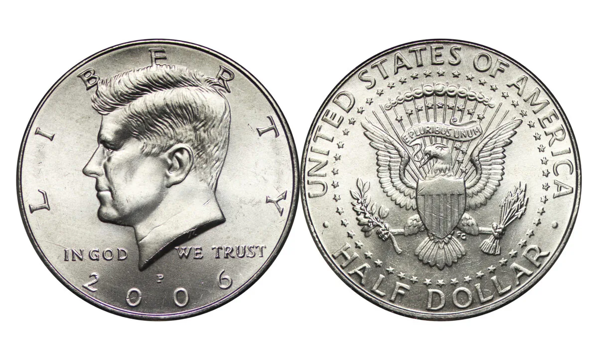 Kennedy Half Dollar Modern Clad. (Daniel D Malone/Shutterstock)