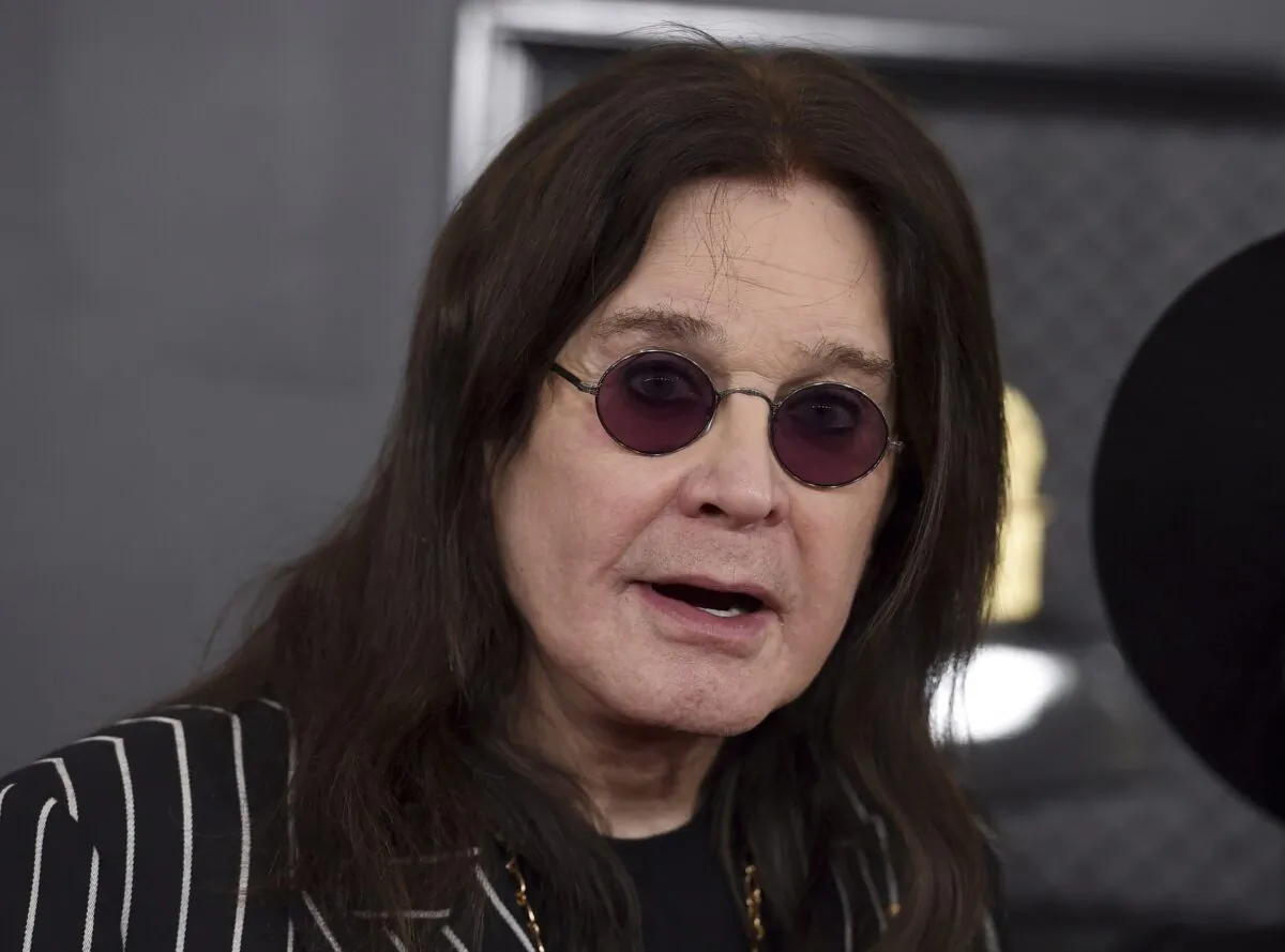 Ozzy Osbourne arrives at the 62nd annual Grammy Awards at the Staples Center in Los Angeles on Jan. 26, 2020. (Jordan Strauss/Invision/AP)