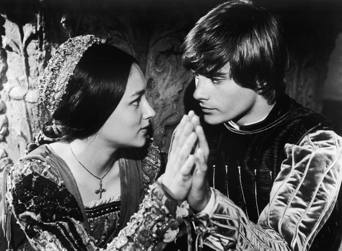 Leonard Whiting and Olivia Hussey in 1967 in the title roles of Franco Zeffirelli's film version of Shakespeare's "Romeo And Juliet." (Hulton Archive/Getty Images)