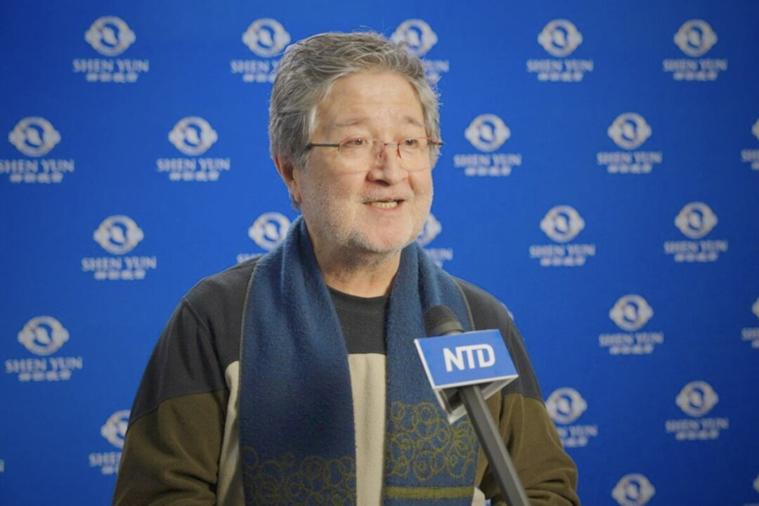 Jean-Claude Regy enjoyed Shen Yun Performing Arts at the Grand Théâtre de Québec in Quebec City, on Jan. 31, 2023. (NTD)