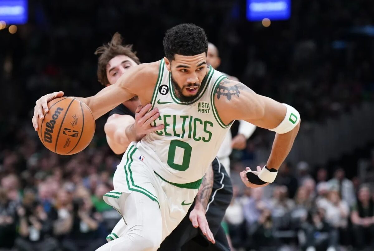 NextImg:NBA Roundup: 46-Point First Quarter Sends Celtics Past Nets