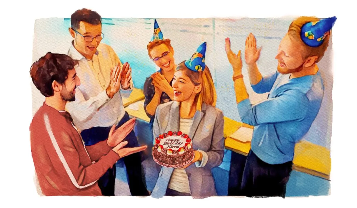 A good manager can create a pleasant, efficient workplace by paying close attention to little things such such as staff birthdays. (Fei Meng)