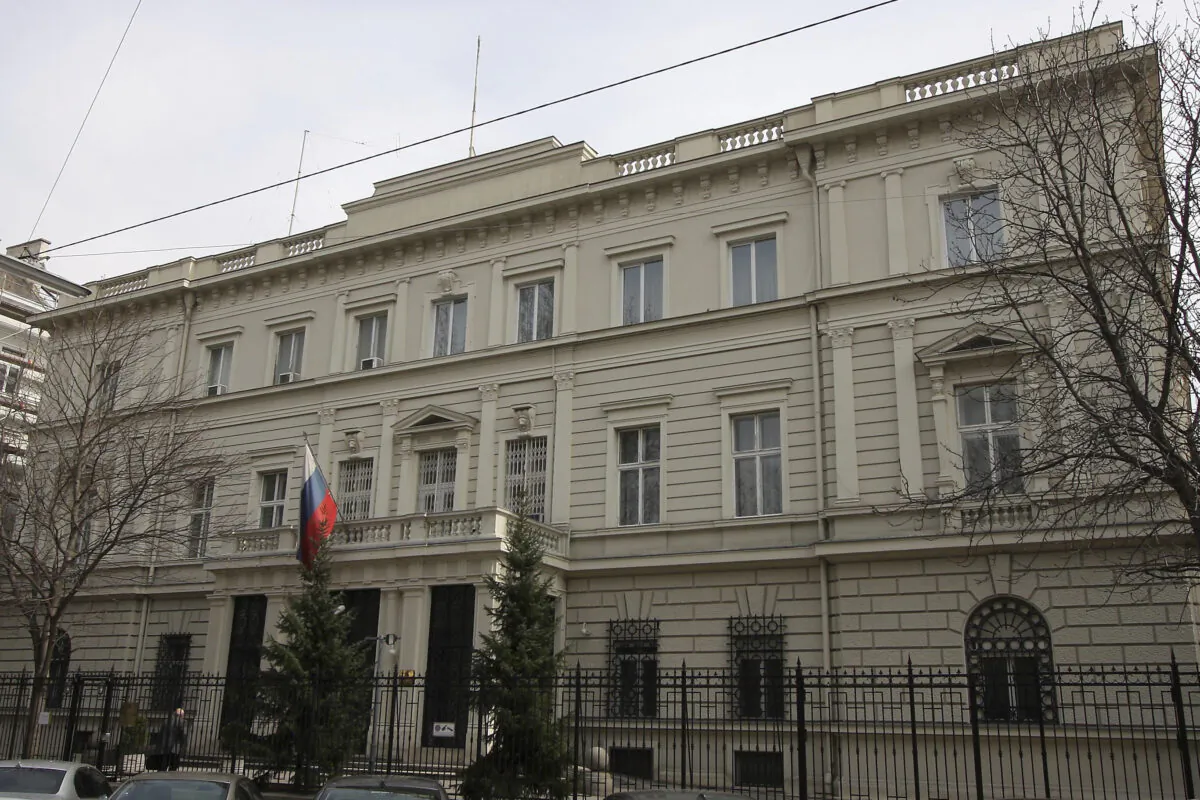 The Russian embassy in Vienna on March 19, 2010. (Ronald Zak/AP Photo)