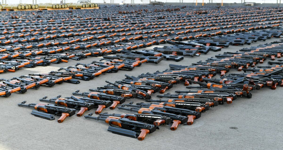 NextImg:US, France Intercept Thousands of Assault Rifles, Anti-Tank Missiles From Iran