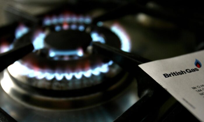Undated photo of a gas hob next to a British Gas bill. (Owen Humphreys/PA Media)