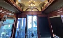 Parked Beautifully: Ornate Train Car Harkens Back to Bygone Travel Era