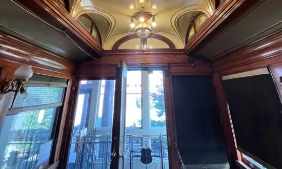 Parked Beautifully: Ornate Train Car Harkens Back to Bygone Travel Era