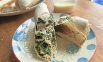 Dinner Is a Wrap With Chicken and Kale Salad
