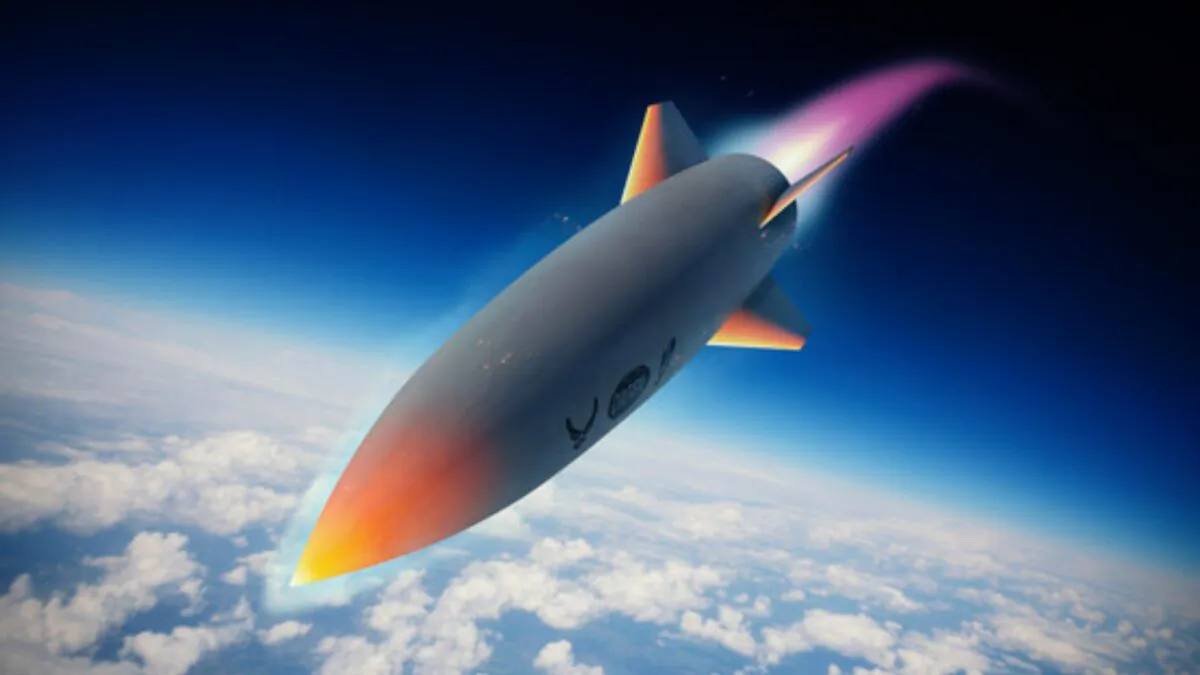 Artist’s concept of the DARPA and Lockheed Martin Hypersonic Air-Breathing Weapon Concept (HAWC). (Courtesy of Lockheed Martin Aeronautics)