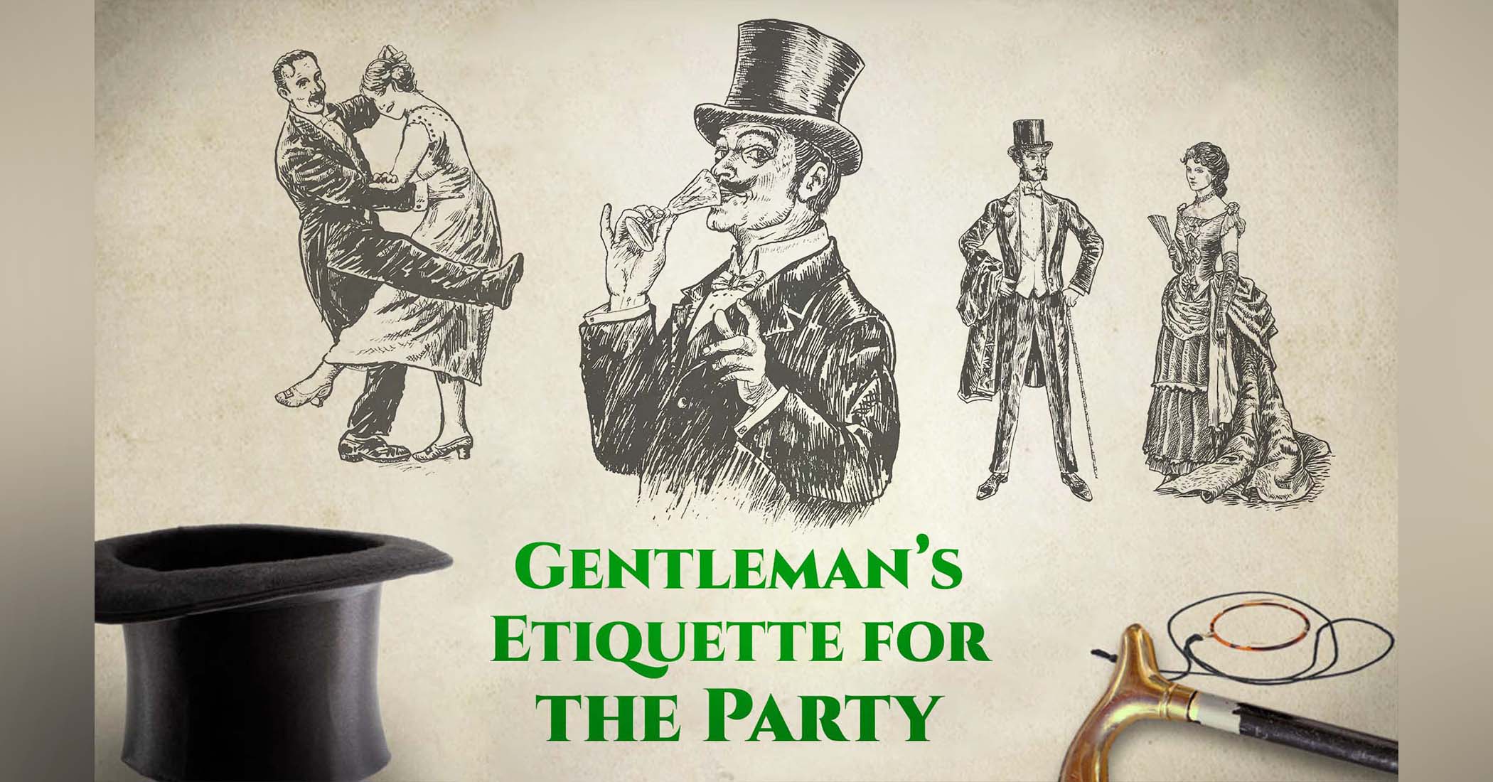 NextImg:How to make a party pleasant: Party etiquette for the gentleman from an 1800s handbook on manners