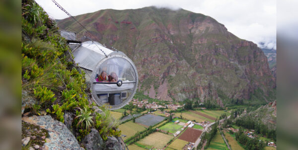 Transparent Pods Hanging From a 1200-Foot Mountain Offer Incredible Views but They Aren’t for the Fainthearted