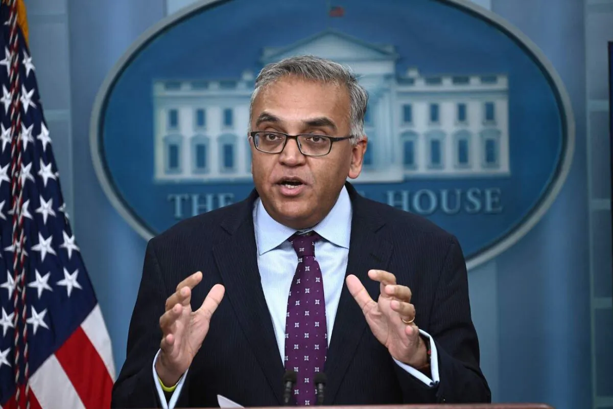 COVID-19 Response Coordinator, Ashish Jha, speaks at the daily briefing at the White House in Washington, on Dec. 15, 2022. (Brendan Smialowski/AFP via Getty Images)