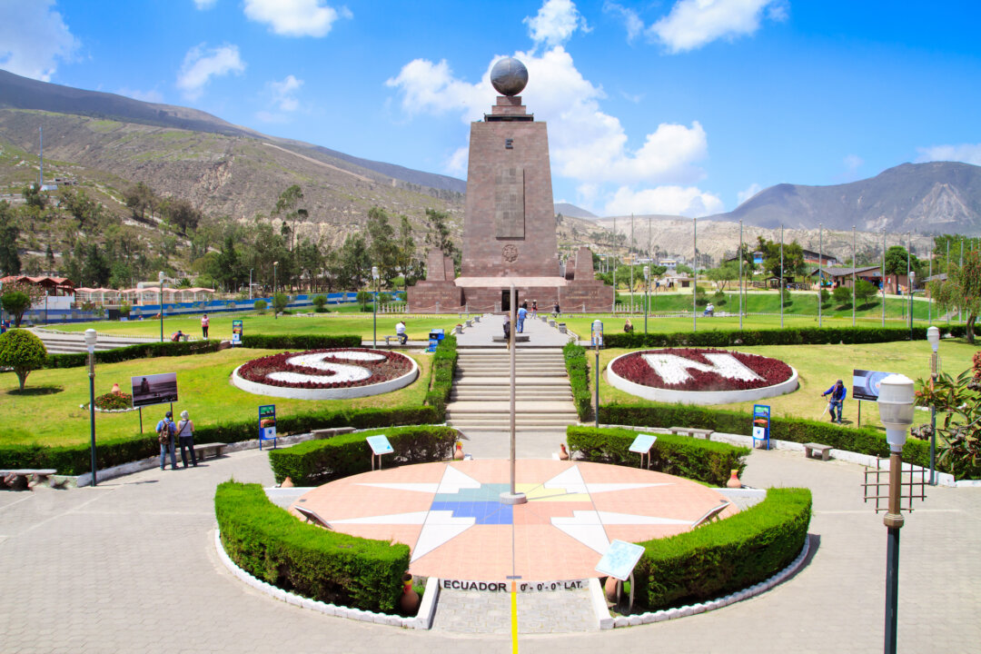 The Monument to the Equator near Quito in Ecuador. (Fotos593/Shutterstock)