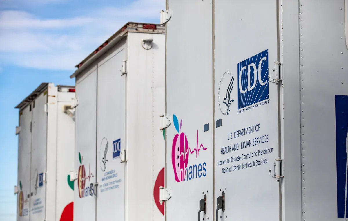 A National Health and Nutrition Examination Survey site at the Orange County Fair and Event Center in Costa Mesa, Calif., on Feb. 3, 2023. (John Fredricks/The Epoch Times)