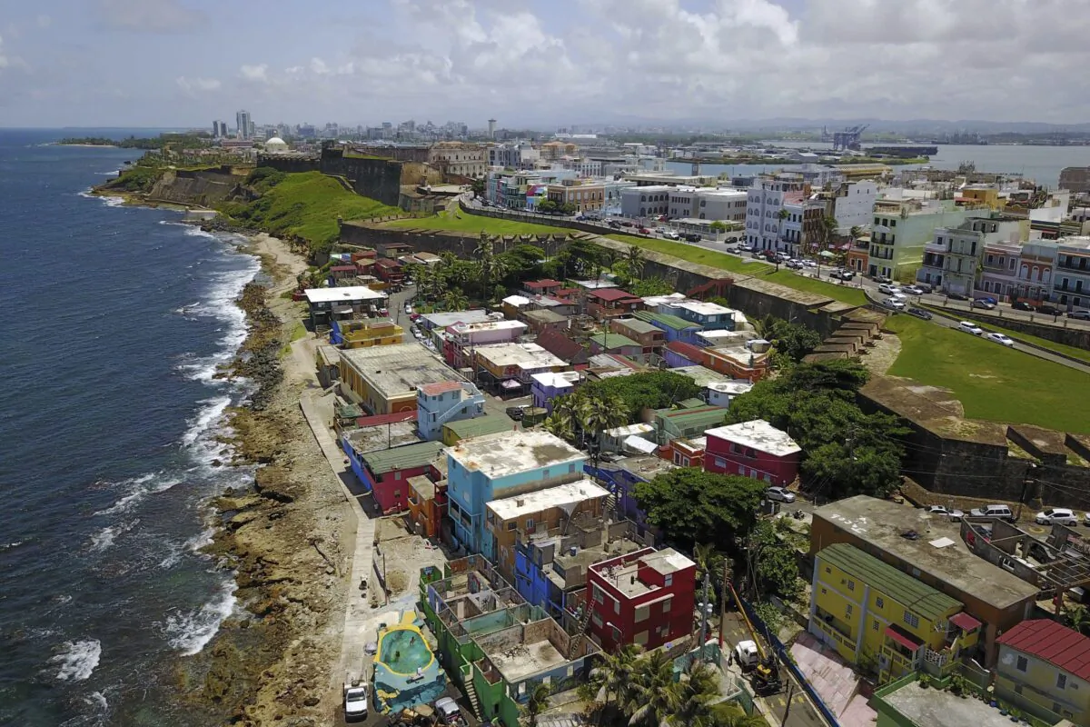 The seaside neighborhood of La Perla in San Juan, Puerto Rico, on Aug. 25, 2017. (Ricardo Arduengo/AP Photo)