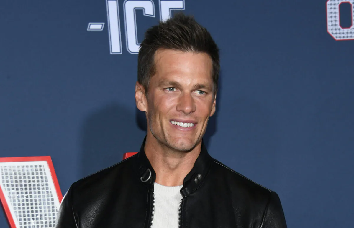 Tom Brady attends Los Angeles Premiere Screening Of Paramount Pictures' "80 For Brady" at Regency Village Theatre in Los Angeles, Calif., on Jan. 31, 2023. (Jon Kopaloff/Getty Images)
