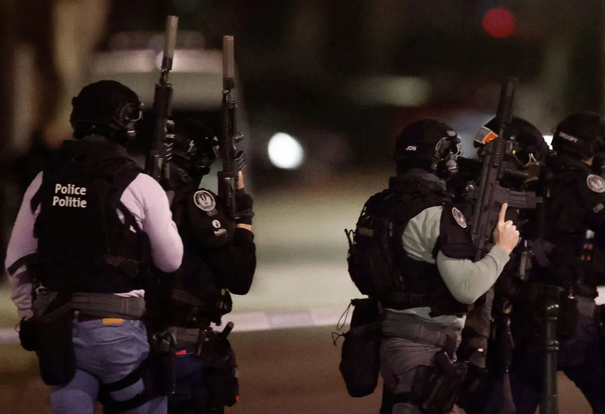 Belgian police special forces in a file photo. (Kenzo Tribouillard/AFP via Getty Images)