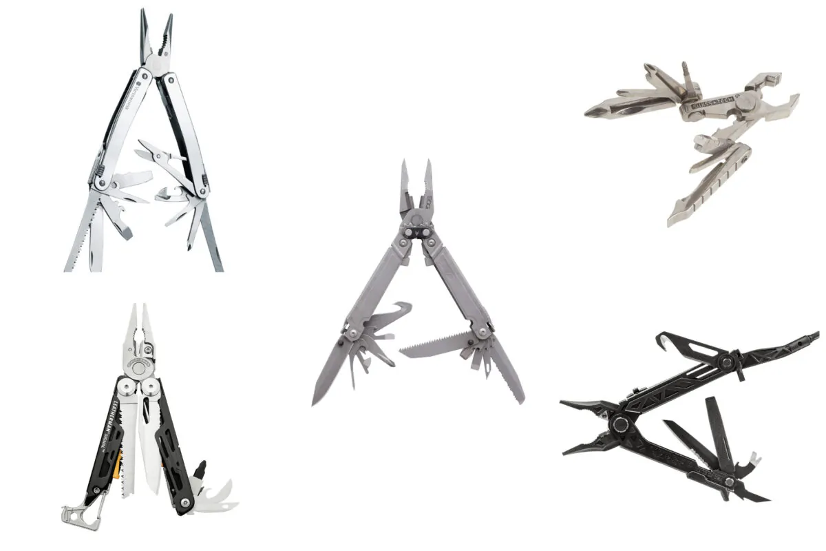 (Courtesy of Gerber, Victorinox, Garrett Wade, Leatherman, SOG )