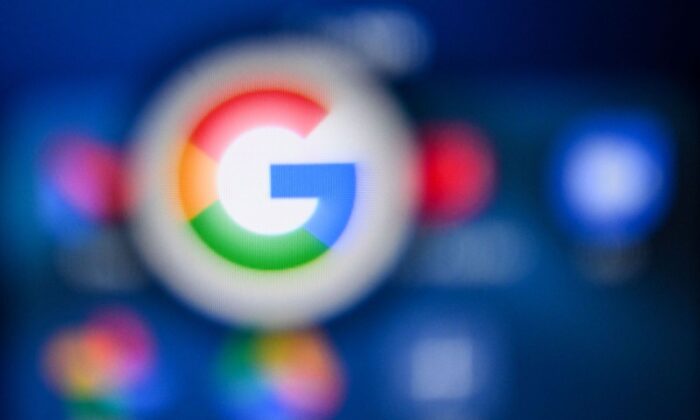 Google's logo on a tablet screen. (Kirill Kudryavtsev/AFP via Getty Images)