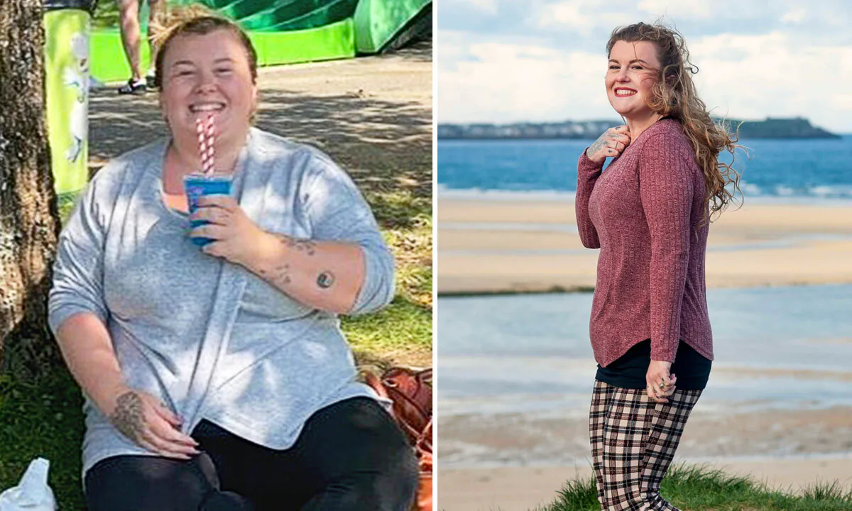 Left: (Courtesy of Slimming World); Right: (Courtesy of Colin Higgs)