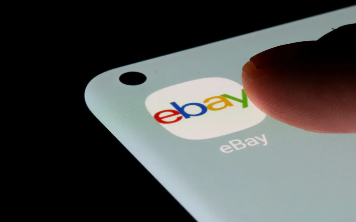 The eBay app is seen on a smartphone in an illustration taken on July 13, 2021. (Dado Ruvic/Illustration/Reuters)