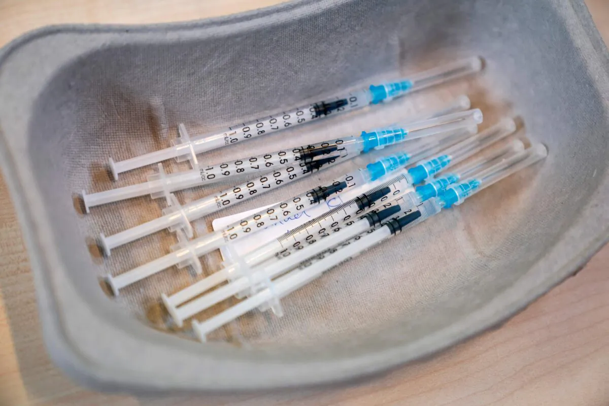 Pfizer-BioNTech COVID-19 vaccines in Denmark in a 2021 file image. (Claus Fisker/Ritzau Scanpix/AFP via Getty Images)