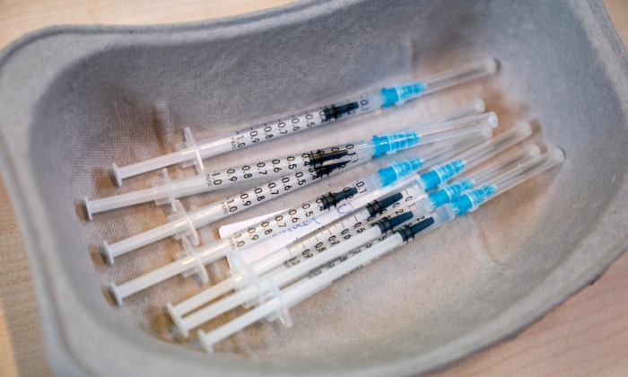 Pfizer-BioNTech COVID-19 vaccines in Denmark in a 2021 file image. (Claus Fisker/Ritzau Scanpix/AFP via Getty Images)