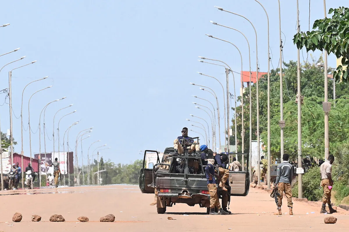 Burkina Faso soldiers in Ouagadougou, Burkina Faso, in a file photo. (Issouf Sanogo/AFP via Getty Images)