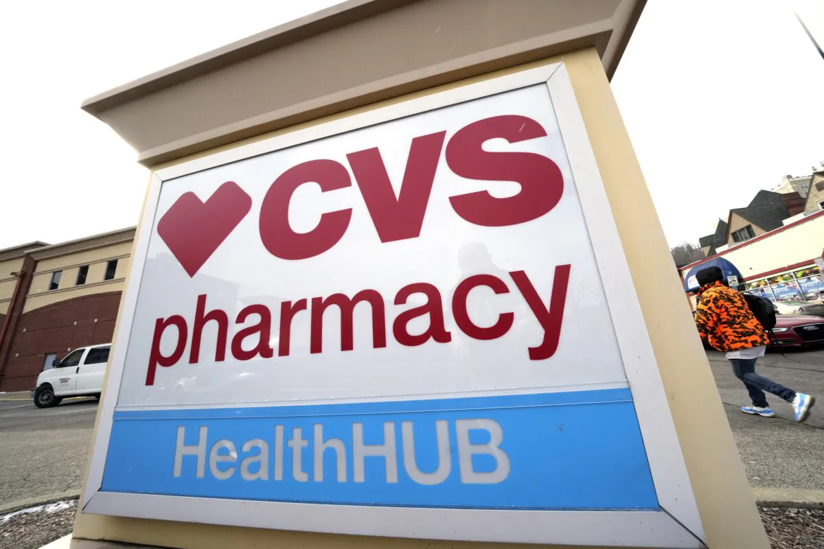 A CVS store sign in Pittsburgh on Feb. 3, 2023. (Gene J. Puskar/AP Photo)