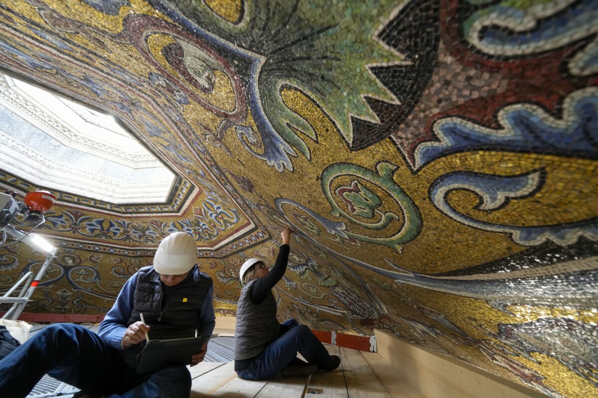 NextImg:Visitors Can See Famed Florence Baptistry’s Mosaics up Close