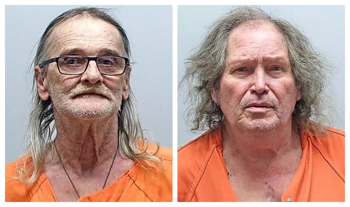 John Wayne Lehman (L) and Fred Bandy Jr. (Noble County Jail via AP)
