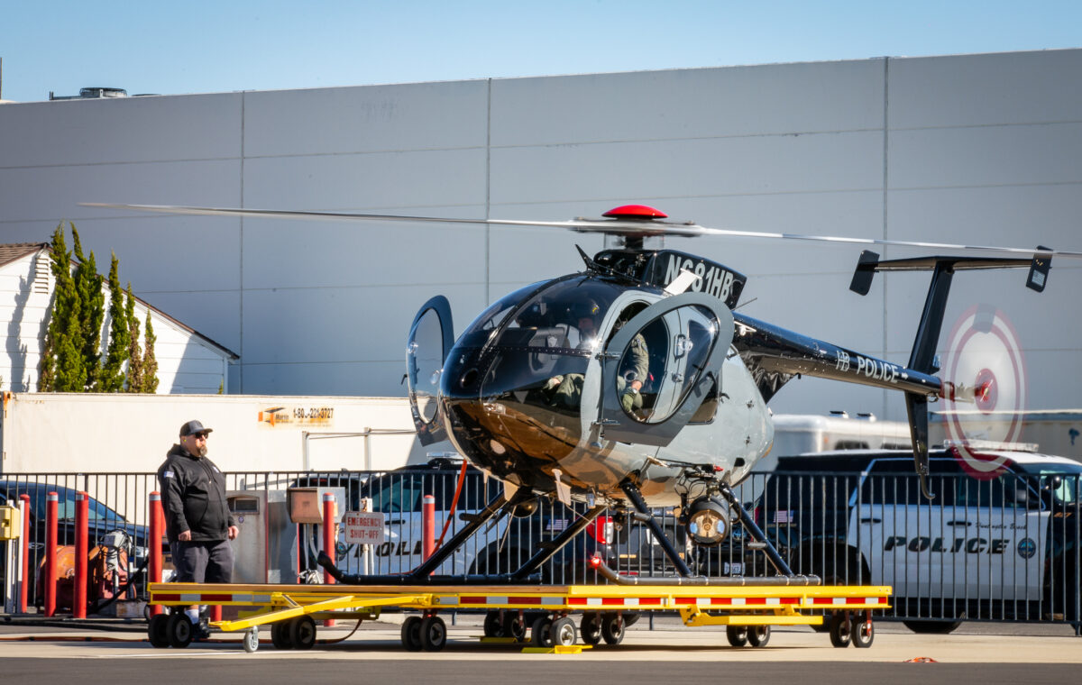 Huntington Beach Police Department Unveils Newest Patrol Helicopter