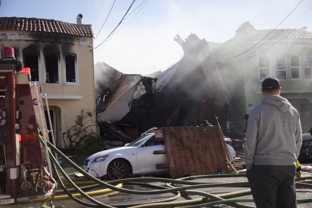 NextImg:Explosion at San Francisco Residence Causes 3-Alarm Fire, Damages 3 Homes