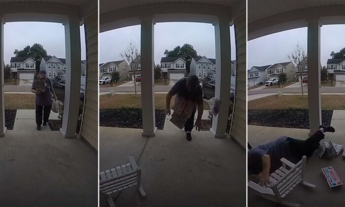 Elderly Delivery Woman Who Had a Rough Fall at a Couple’s Patio Receives an Unexpected Gift (VIDEO)