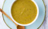 Cream of Celery Soup, with Daikon Radish & Potato