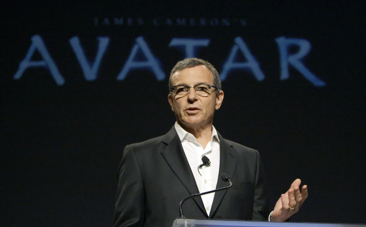 Robert Iger, president and CEO of the Walt Disney Company, speaks at a news conference at Disney Imagineering in Glendale, Calif., on Sept. 20, 2011. (Reed Saxon/AP Photo)