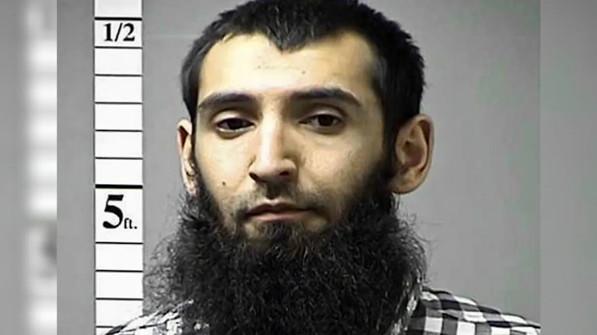 Sayfullo Saipov. (St. Charles County, Mo., Department of Corrections/KMOV via AP)