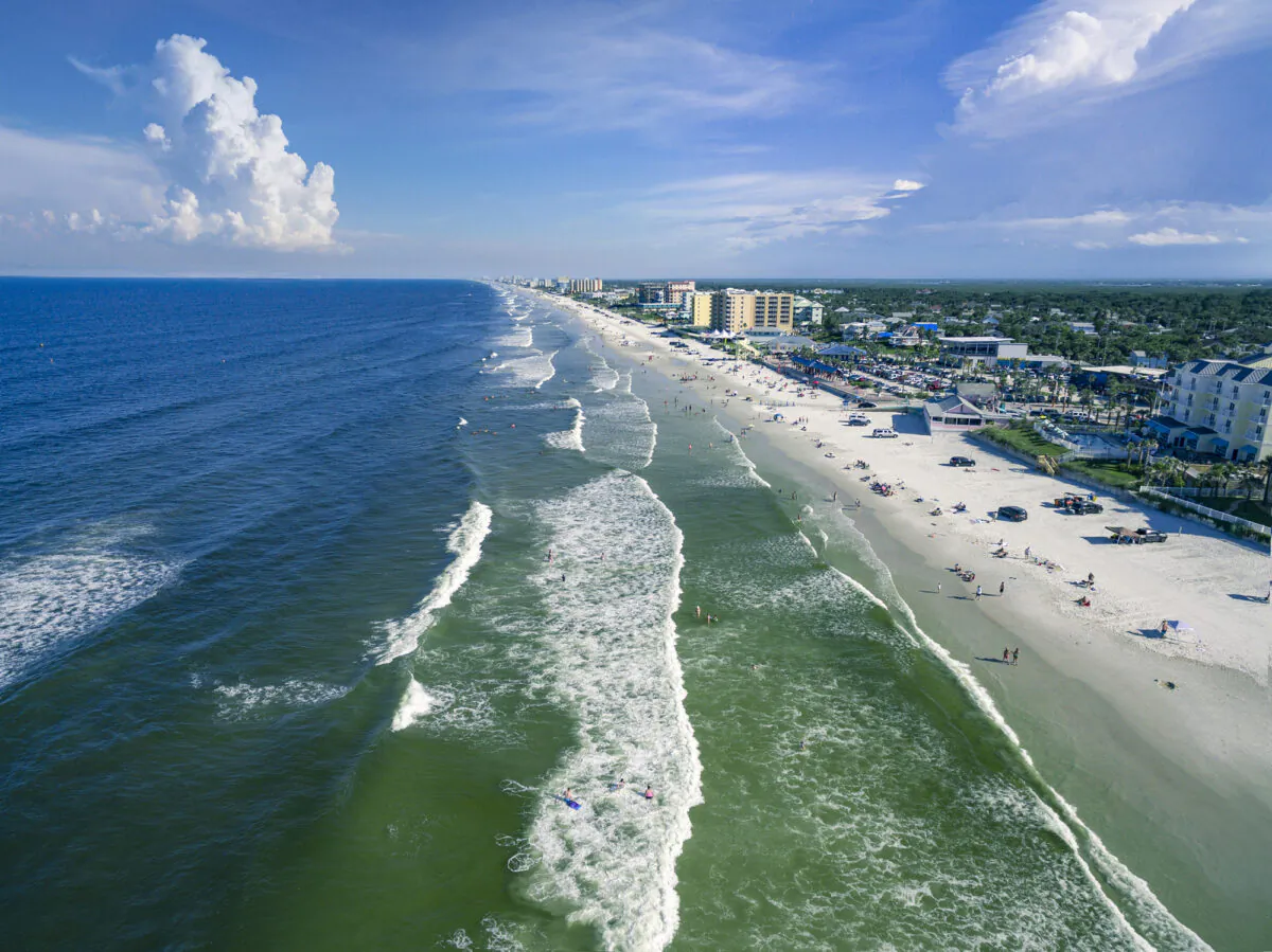 Waves make their way toward New Smyrna Beach, Florida. (Dreamstime/TNS)