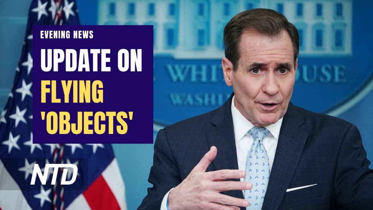 NextImg:LIVE 6:30 PM ET: NTD Evening News (Feb. 13): WH: Flying ‘Objects’ Likely Traveled Over Sensitive Sites; DeSantis Moves to Ban ESG ‘Woke Banking’