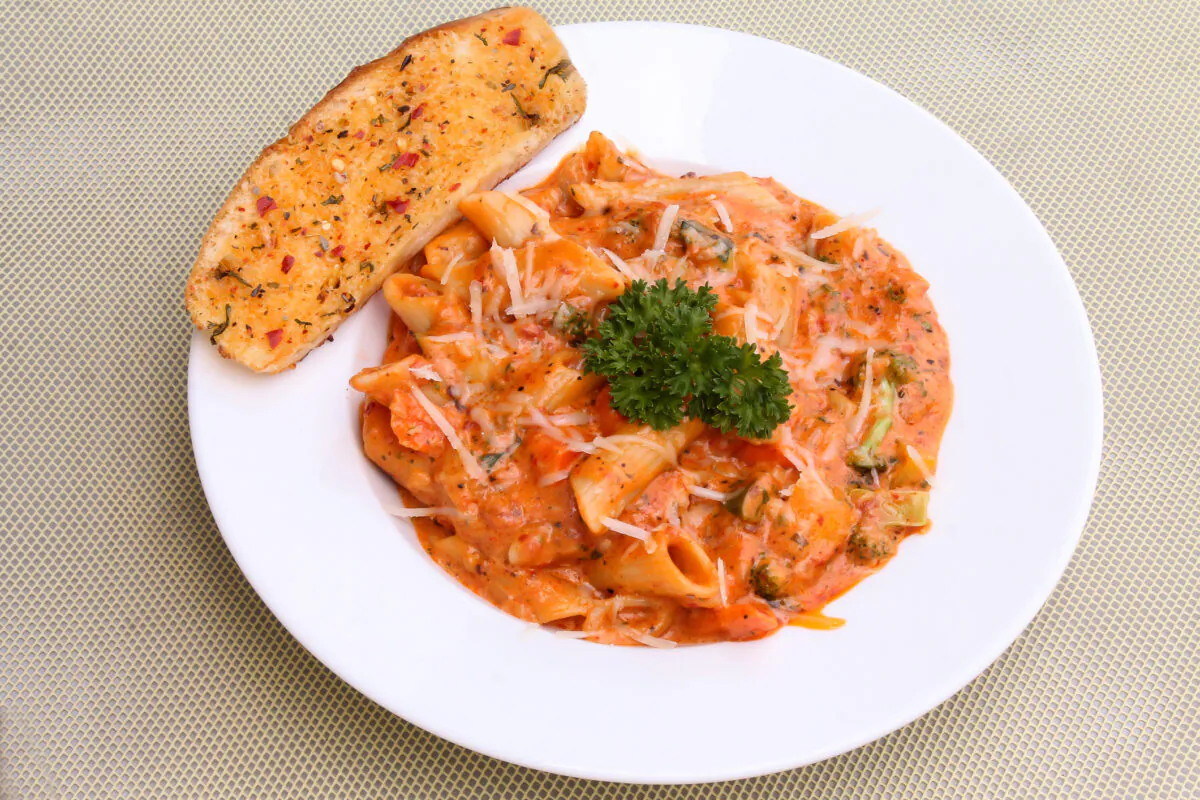 Vodka adds a slight sharpness and balances out the richness of the sauce. (Courtesy of Diane Rossen Worthington)