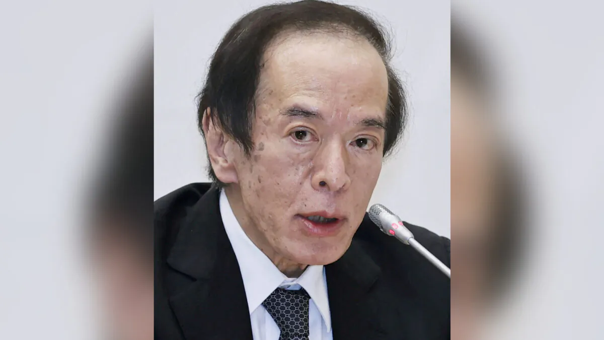 Kazuo Ueda, a former member of the BOJ's policy board, at the headquarters of Bank of Japan in Tokyo on May 25, 2022. (Kyodo via Reuters)