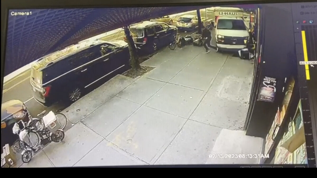 NextImg:Man's Leap Saves Him During Brooklyn U-Haul Rampage