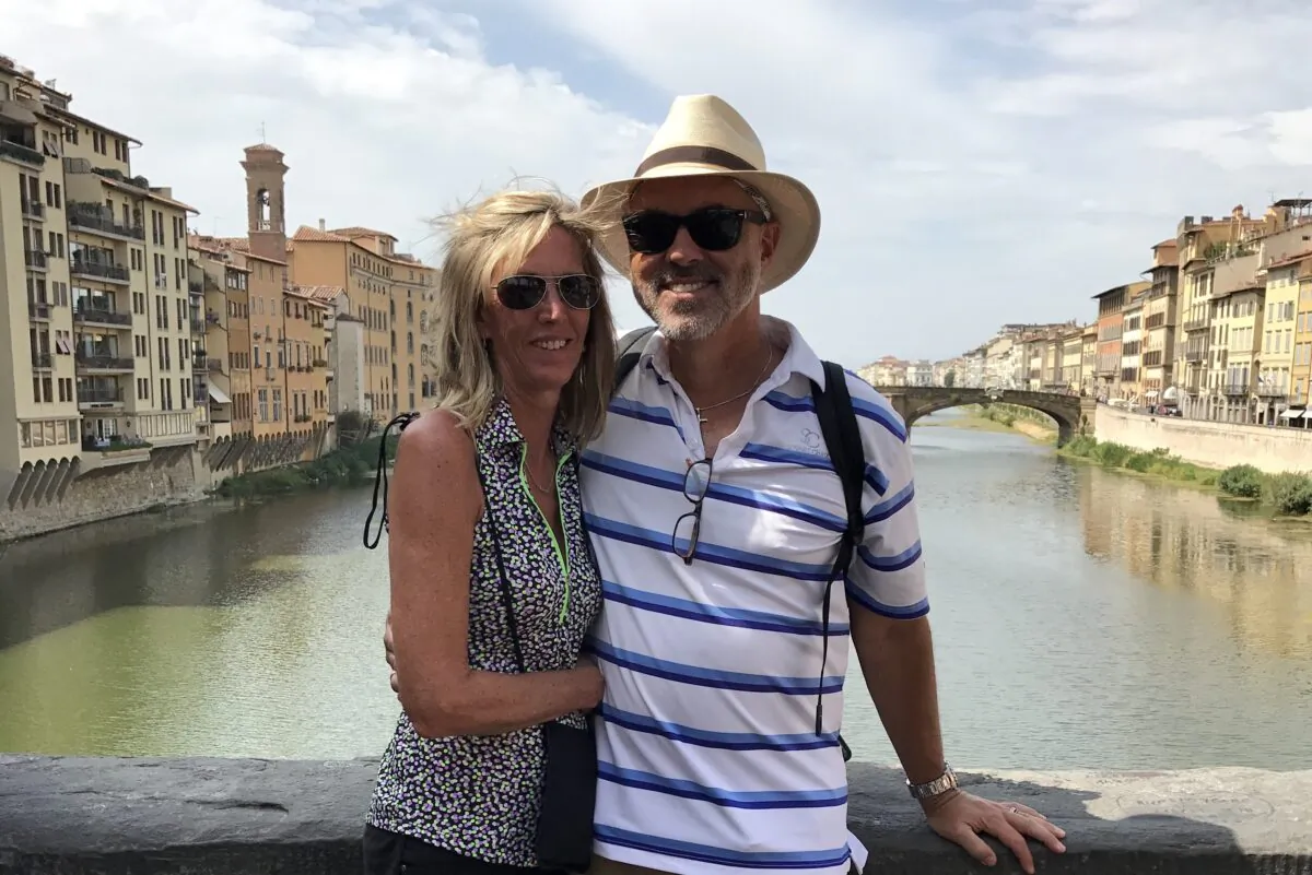 Marybeth and Peter Larson in Florence, Italy, in 2017. (Courtesy of Peter Larson)