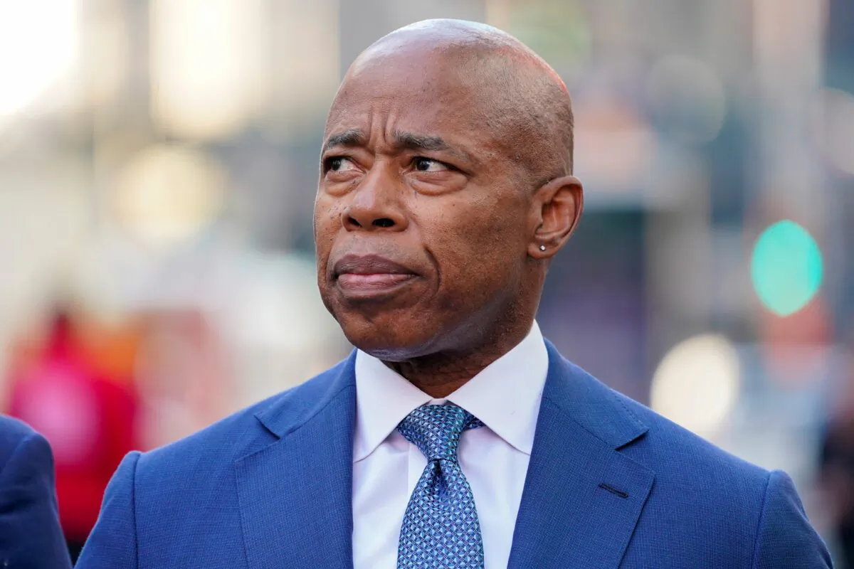 New York City Mayor Eric Adams attends a news conference in New York on Oct. 11, 2022. (Mary Altaffer/AP Photo)