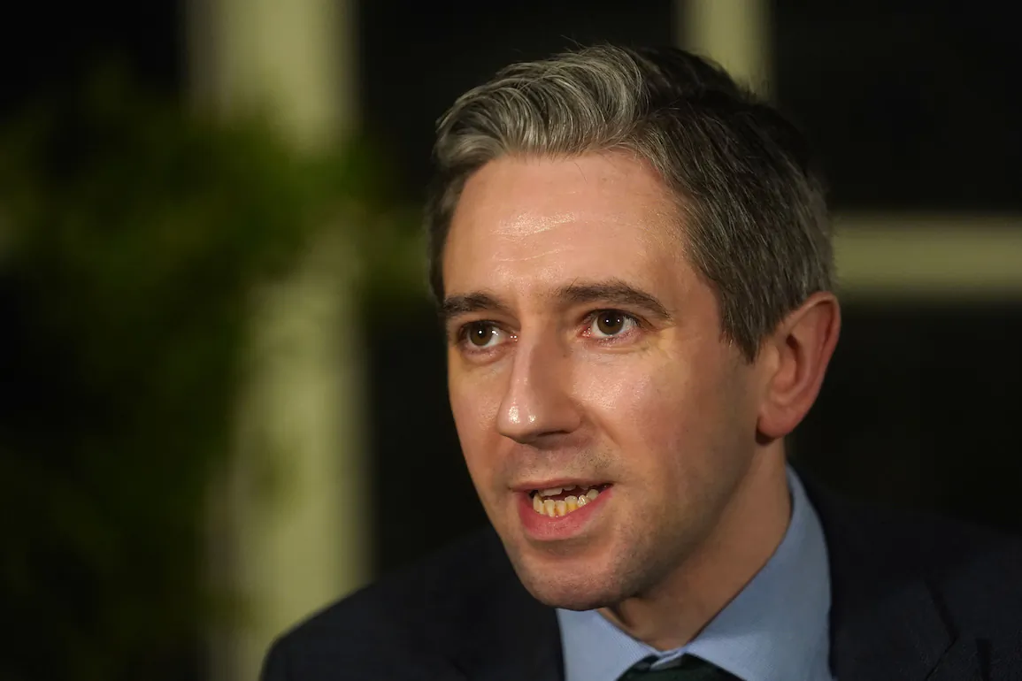 Minister for Justice Simon Harris at a press conference at Farmleigh House in Dublin after the British Irish Intergovernmental Conference on Jan. 19, 2023. The Justice Minister announced the scrapping of Ireland's 'golden visa' scheme.