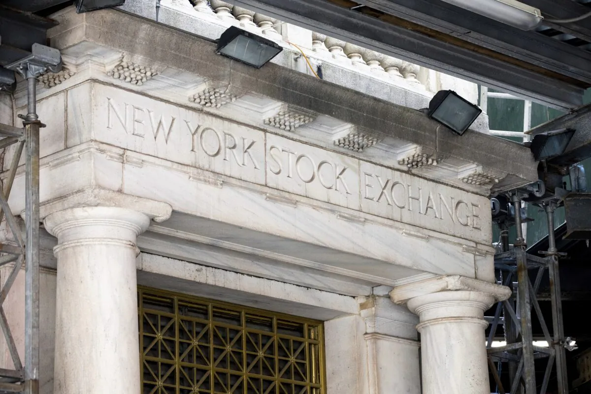 The New York Stock Exchange in New York on June 29, 2022. (Julia Nikhinson/AP Photo)