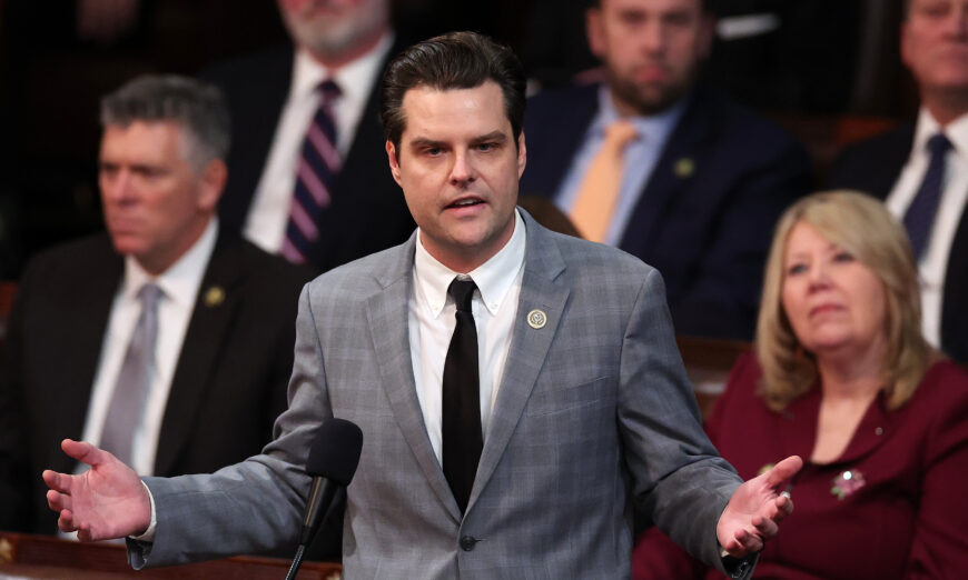 Rep. Gaetz demands answers on Chicago dad’s watchlist placement for opposing porn in schools.
